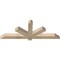 Ekena Millwork Kennewick Rough Sawn Timber Gable Bracket, Douglas Fir, 60"W x 22"H x 4"D x 4"F, 9/12 Pitch GBW060X22X0404KEN00RDF - alternate 3